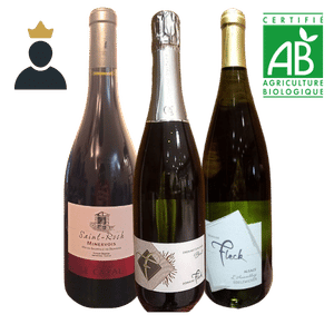 coffret vin bio, cadeau fêtes, crémant alsace, vigneron indépendant